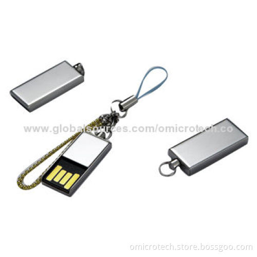 8GB mini USB flash drive with metal case